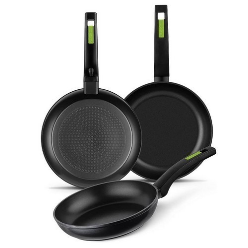 SET 3 SARTENES MONIX GREEN 18-22-26CMS